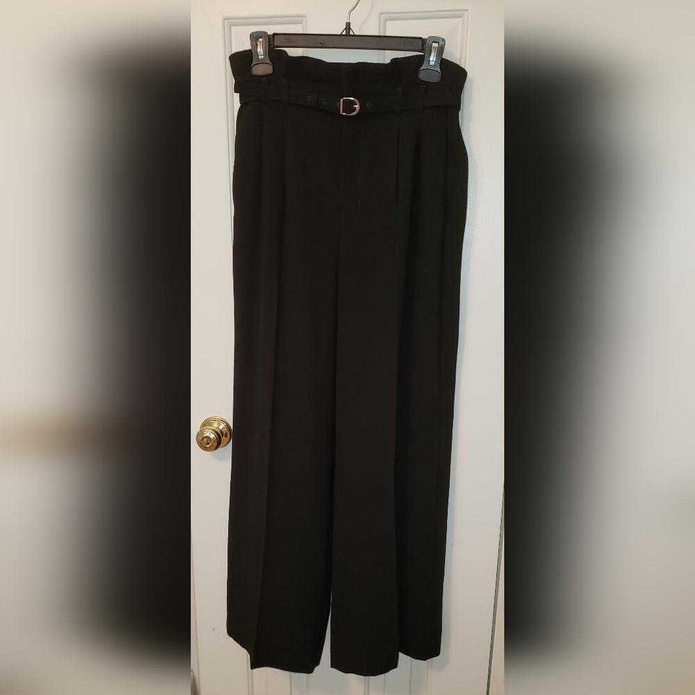 Express, high waist/paper sack pants, wide leg, size 4, slacks